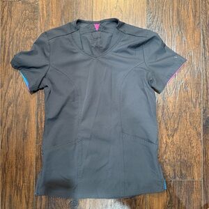 HeartSoul Black V-Neck Women's Tee with Colorful Accents